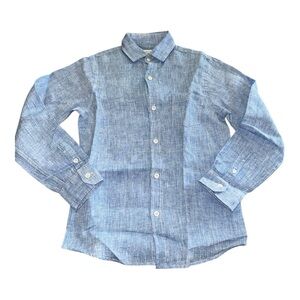 Hartford Linen Chambray Button Down Shirt